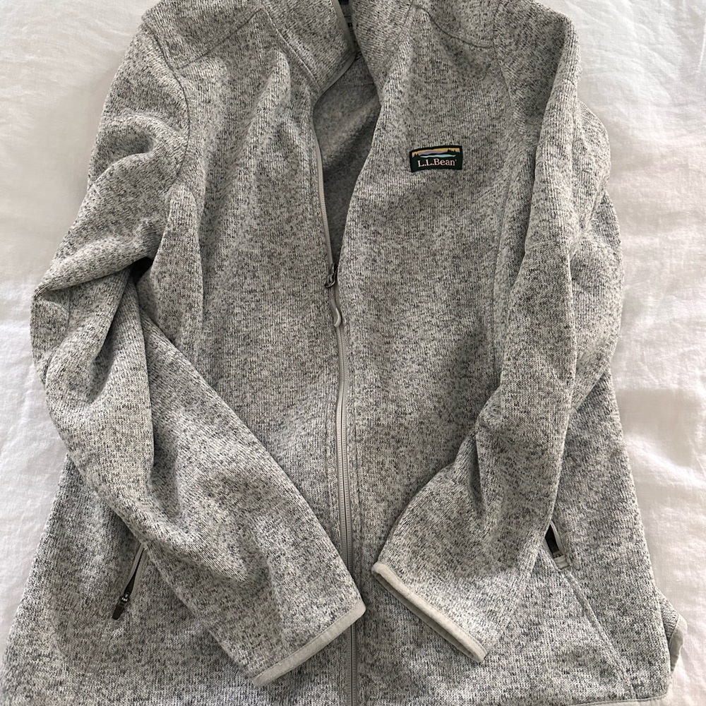 L.L. Bean Gray Utility Jacket with Classic Design